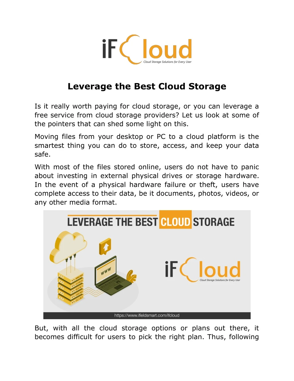 leverage the best cloud storage