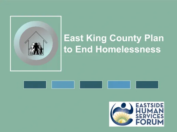 East King County Plan to End Homelessness