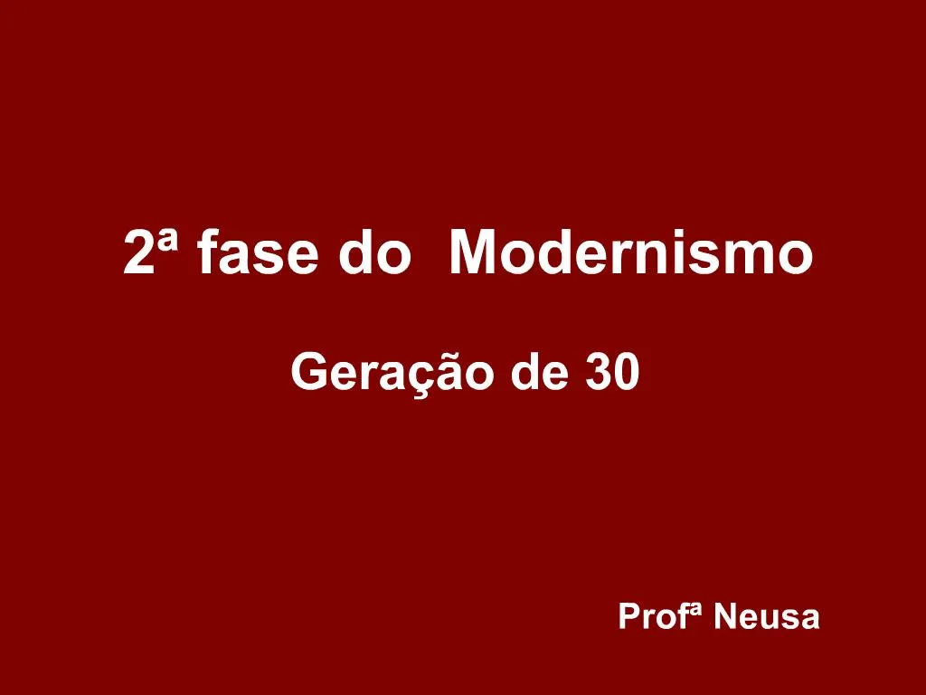 PPT - Exercícios 2ª Fase modernismo PowerPoint Presentation, free download  - ID:2265205