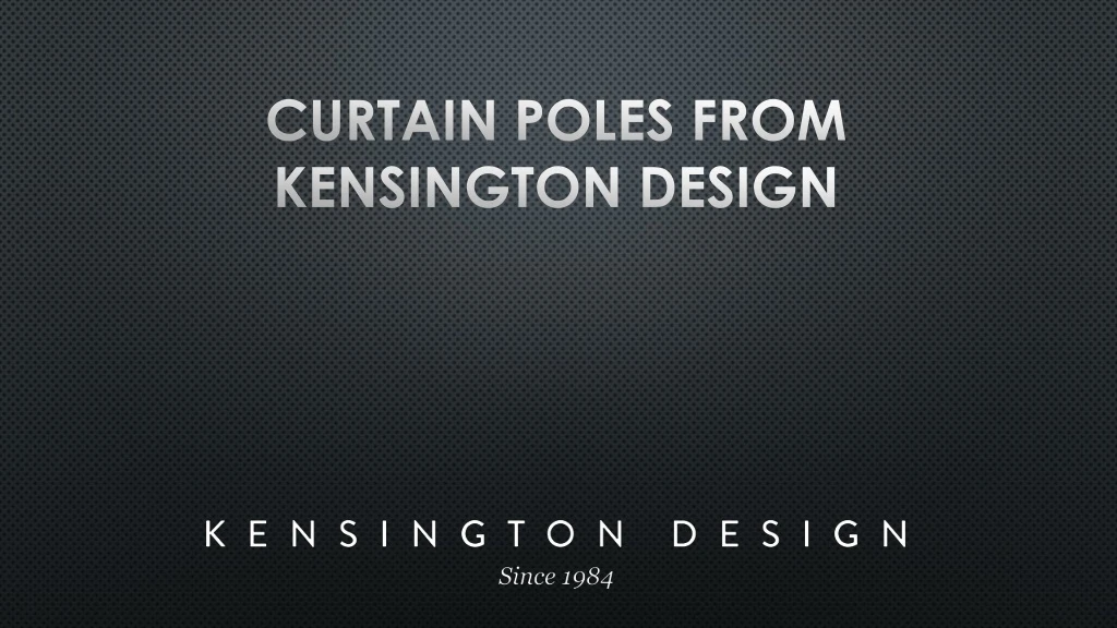 curtain poles from kensington design