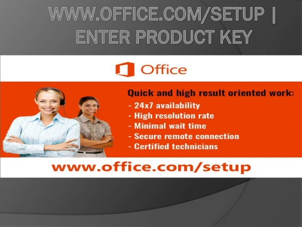 www office com setup enter product key