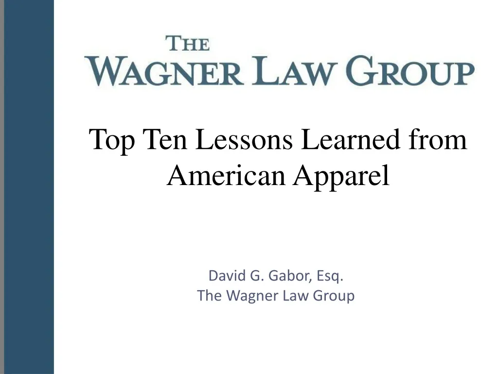 top ten lessons learned from american apparel