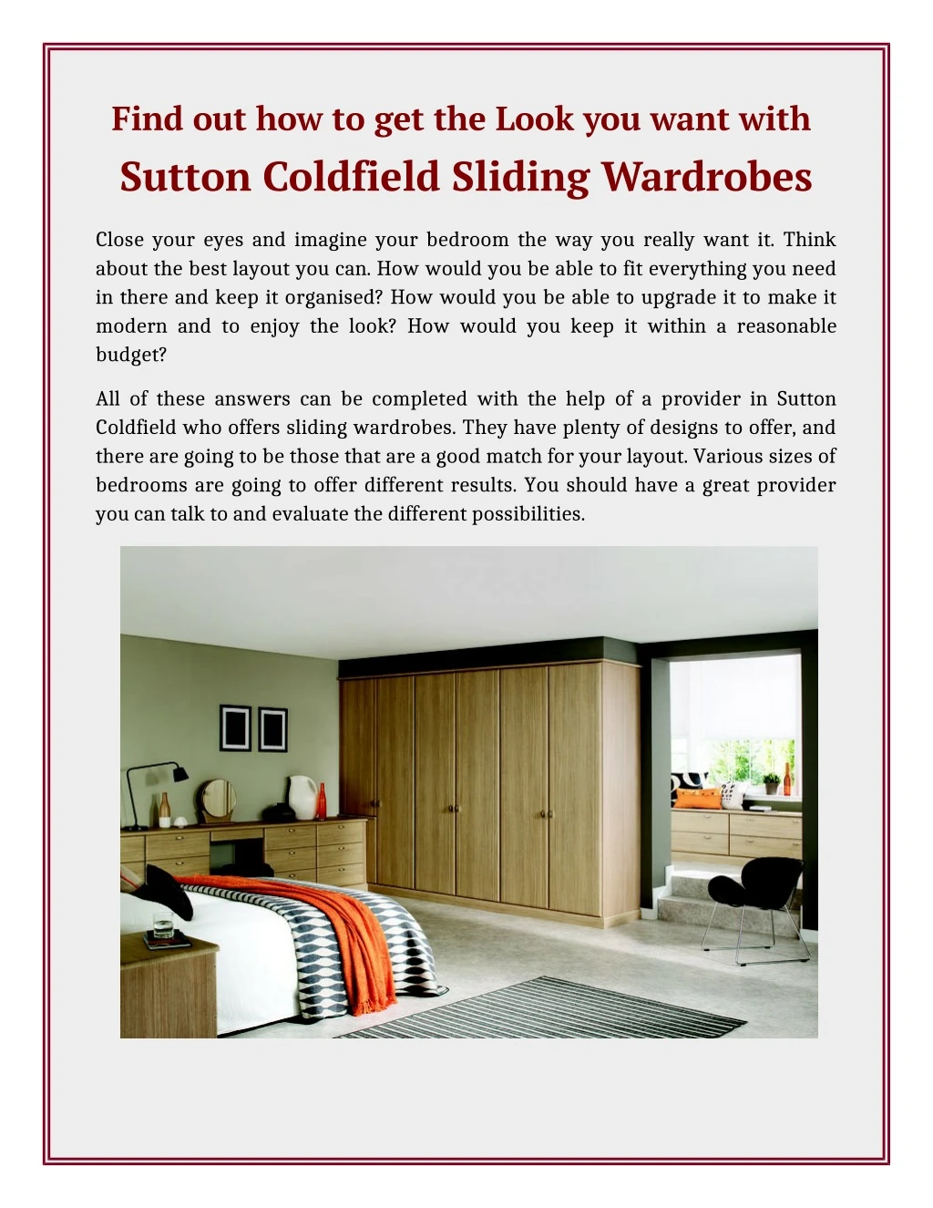 find out how to get the look you want with sutton
