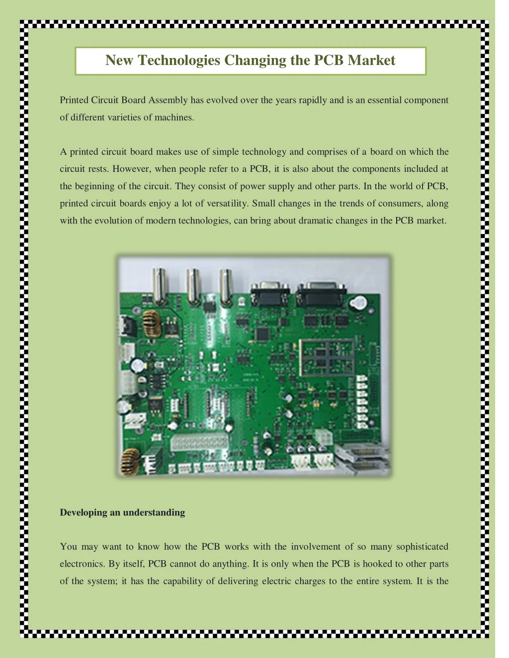 new technologies changing the pcb market