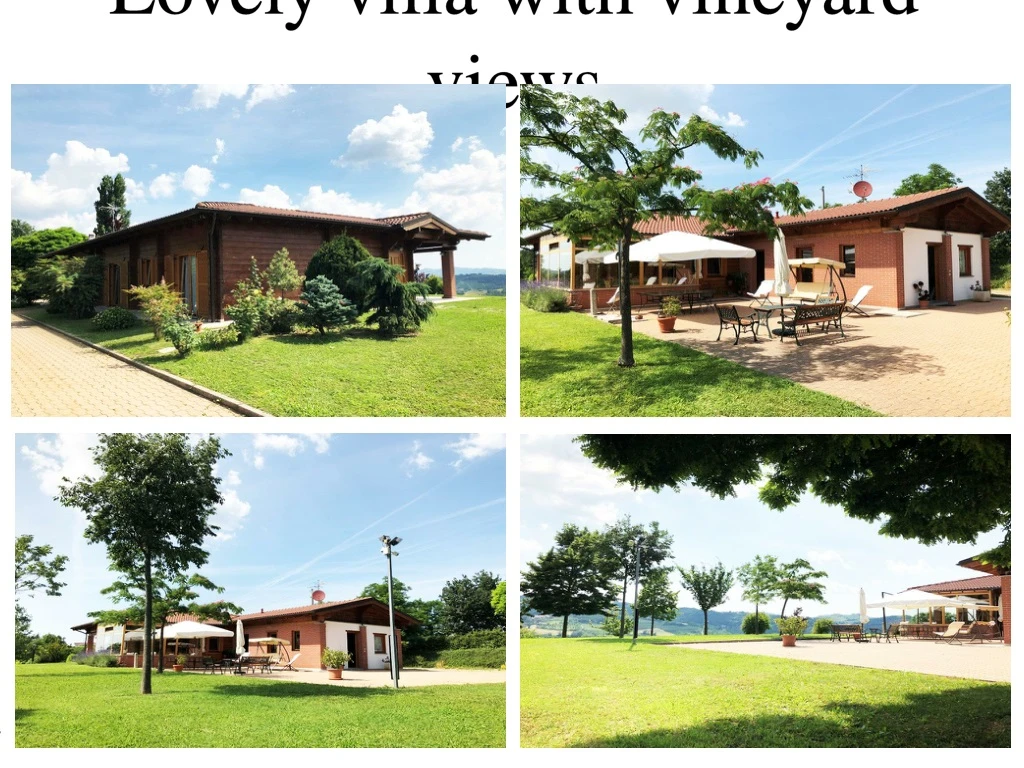 lovely villa with vineyard views