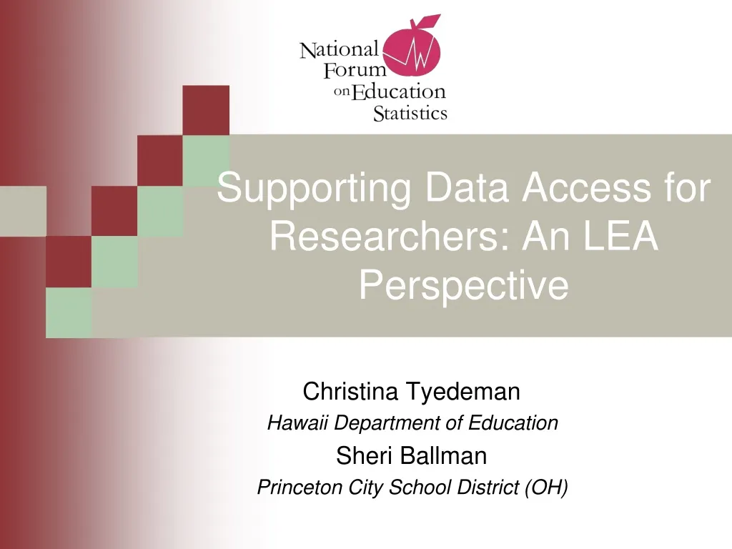 supporting data access for researchers an lea perspective