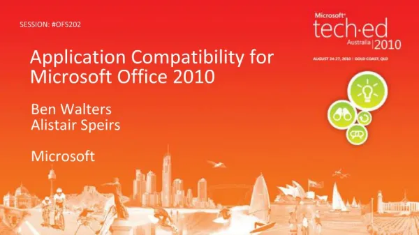 Application Compatibility for Microsoft Office 2010