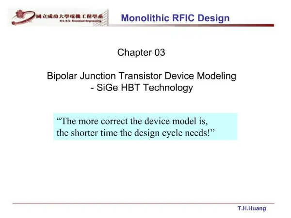 Monolithic RFIC Design
