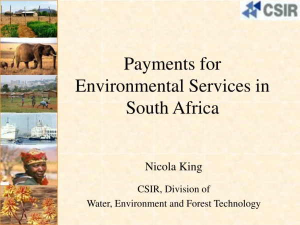 Payments for Environmental Services in South Africa