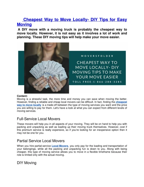 cheapest way to move locally diy tips for easy
