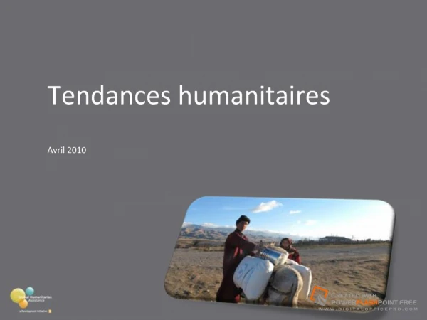 Tendances humanitaires