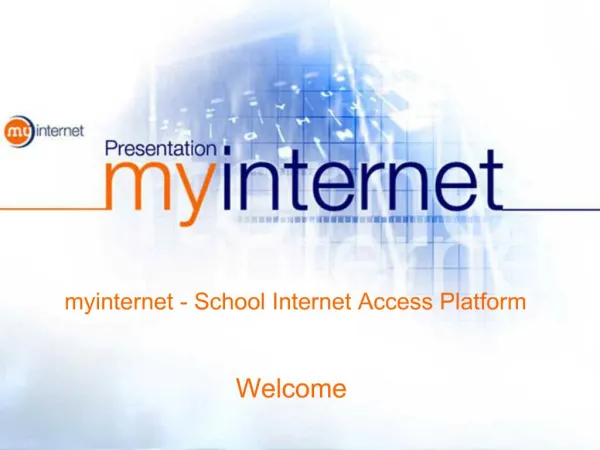 Myinternet - School Internet Access Platform Welcome