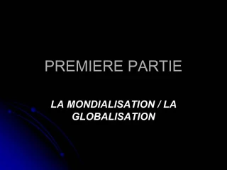 PREMIERE PARTIE - slide 1