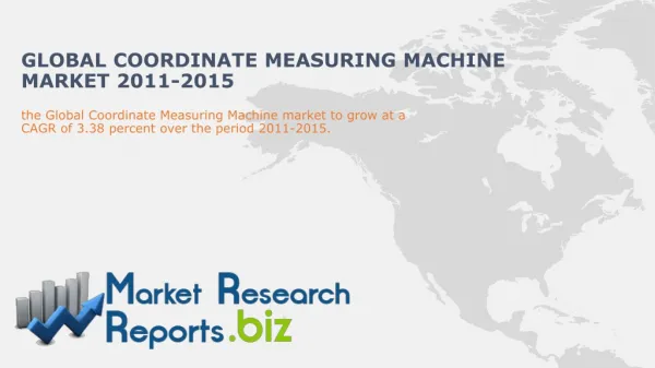 Forecast of Global Coordinate Measuring Machine Market 2011