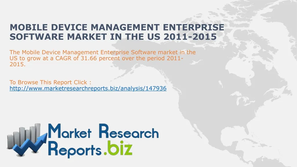 mobile device management enterprise software market in the us 2011 2015
