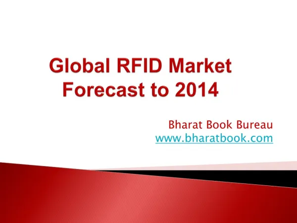 Global RFID Market Forecast to 2014