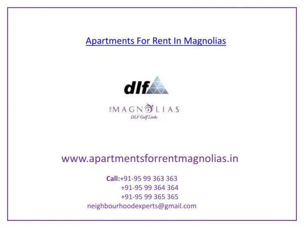 Apartments For Rent In Magnolias