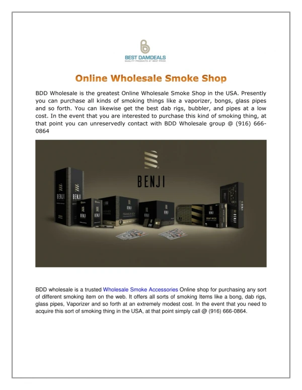 Online Wholesale Smoke Shop