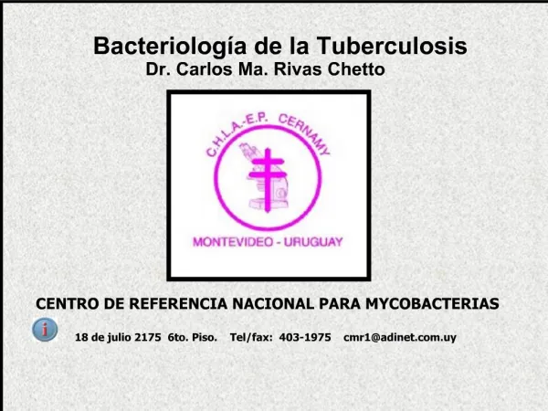 Bacteriolog a de la Tuberculosis