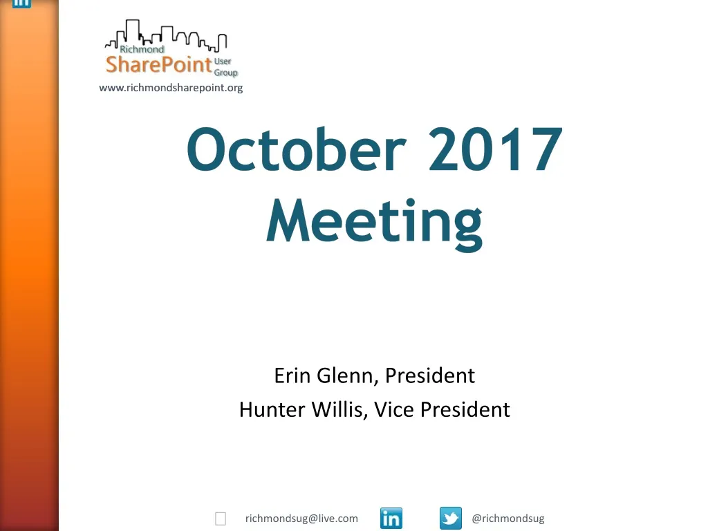 october 2017 meeting