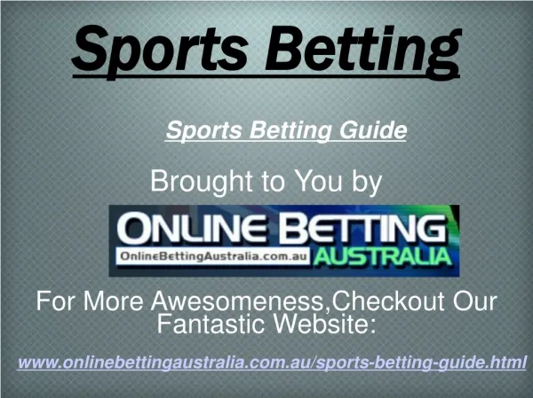 Sports Betting Guide