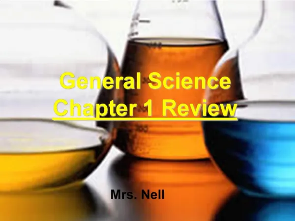 General Science Chapter 1 Review