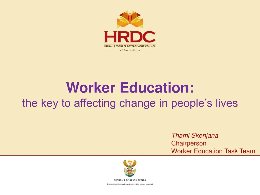 worker education the key to affecting change in people s lives