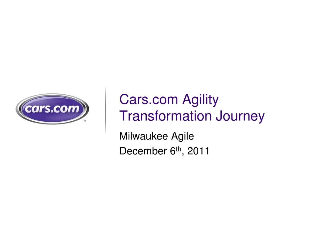 cars com agility transformation journey