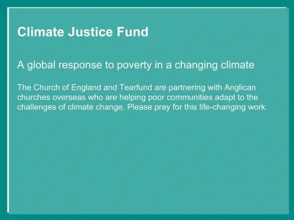 Climate Justice Fund