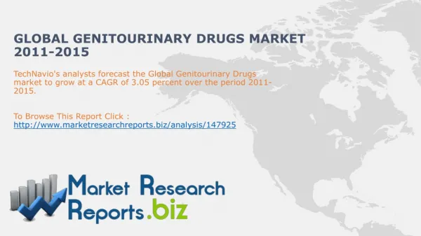 Global Genitourinary Drugs Market Size 2011-2015: