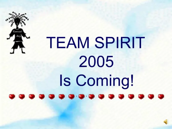 TEAM SPIRIT 2005 Is Coming