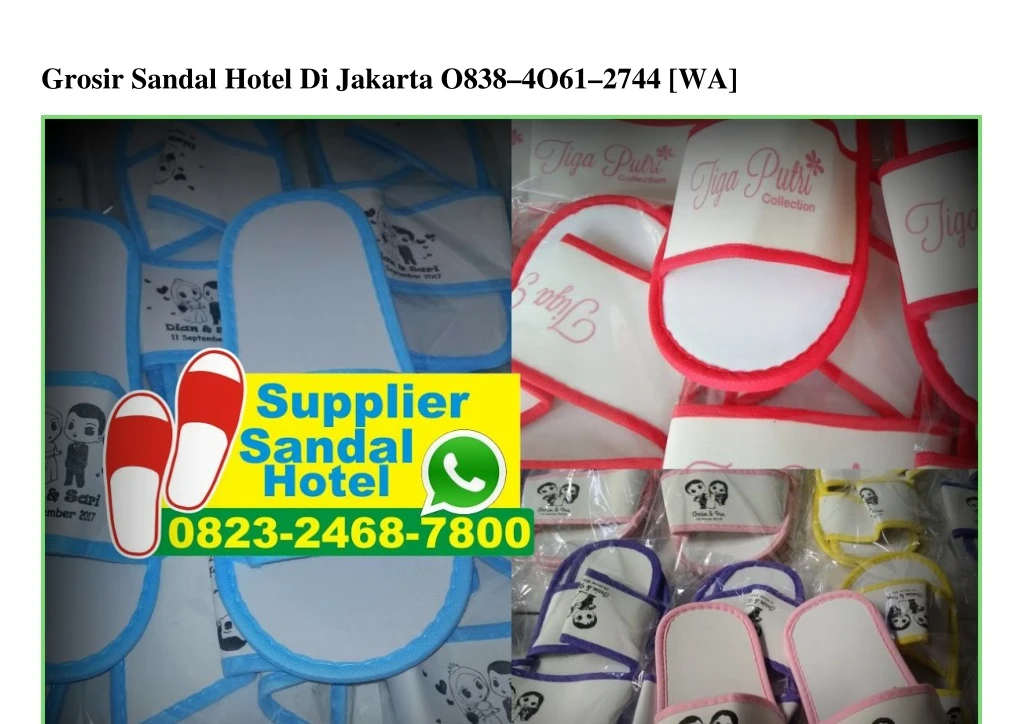 grosir sandal hotel di jakarta o838 4o61 2744 wa