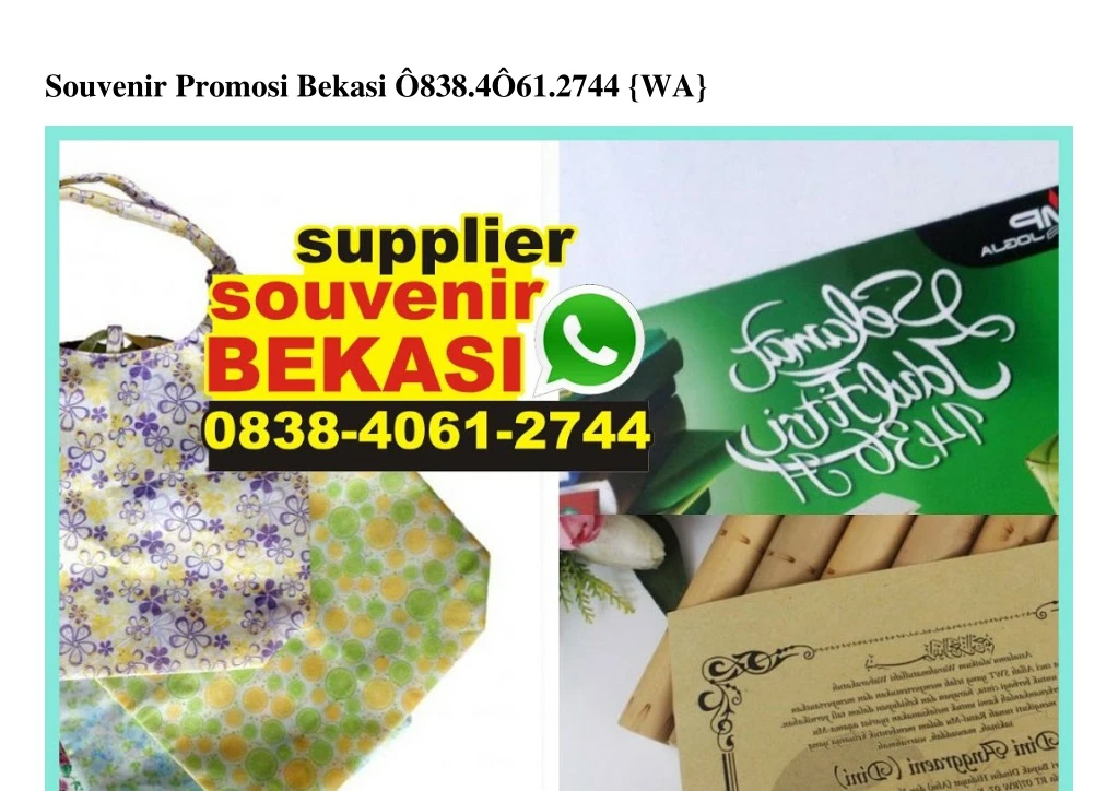 souvenir promosi bekasi 838 4 61 2744 wa