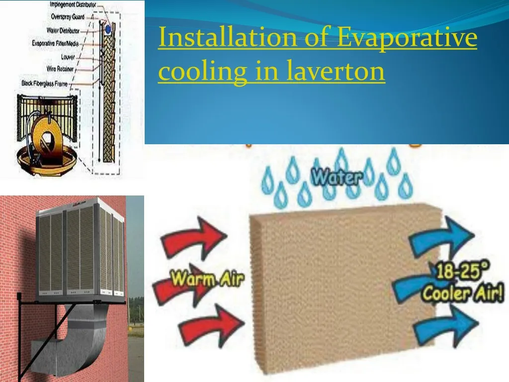 installation of evaporative cooling in laverton