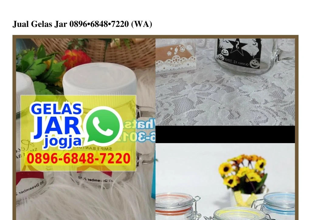 jual gelas jar 0896 6848 7220 wa