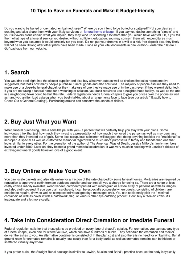 10 tips to save on funerals and make it budget