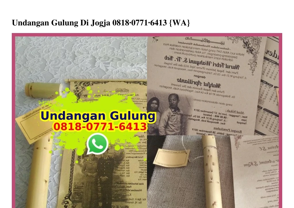 undangan gulung di jogja 0818 0771 6413 wa