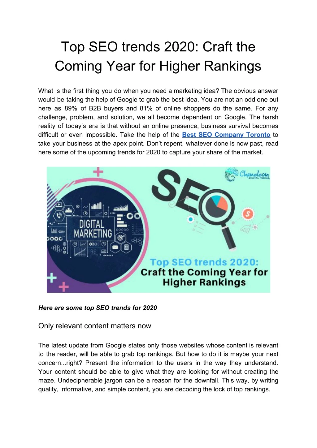 top seo trends 2020 craft the coming year