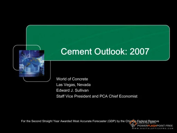 Cement Outlook: 2007