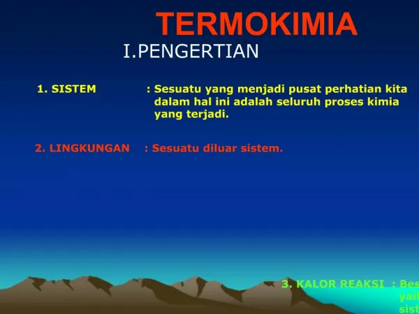 TERMOKIMIA