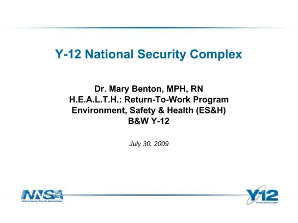Y-12 National Security Complex