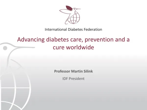 Advancing diabetes care, prevention and a cure worldwide