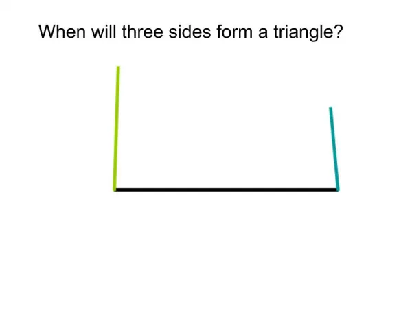 When will three sides form a triangle