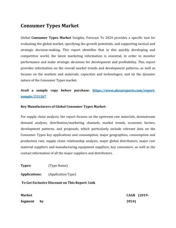 consumer types market