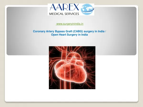 Coronary Artery Bypass Graft (CABG) surgery in India