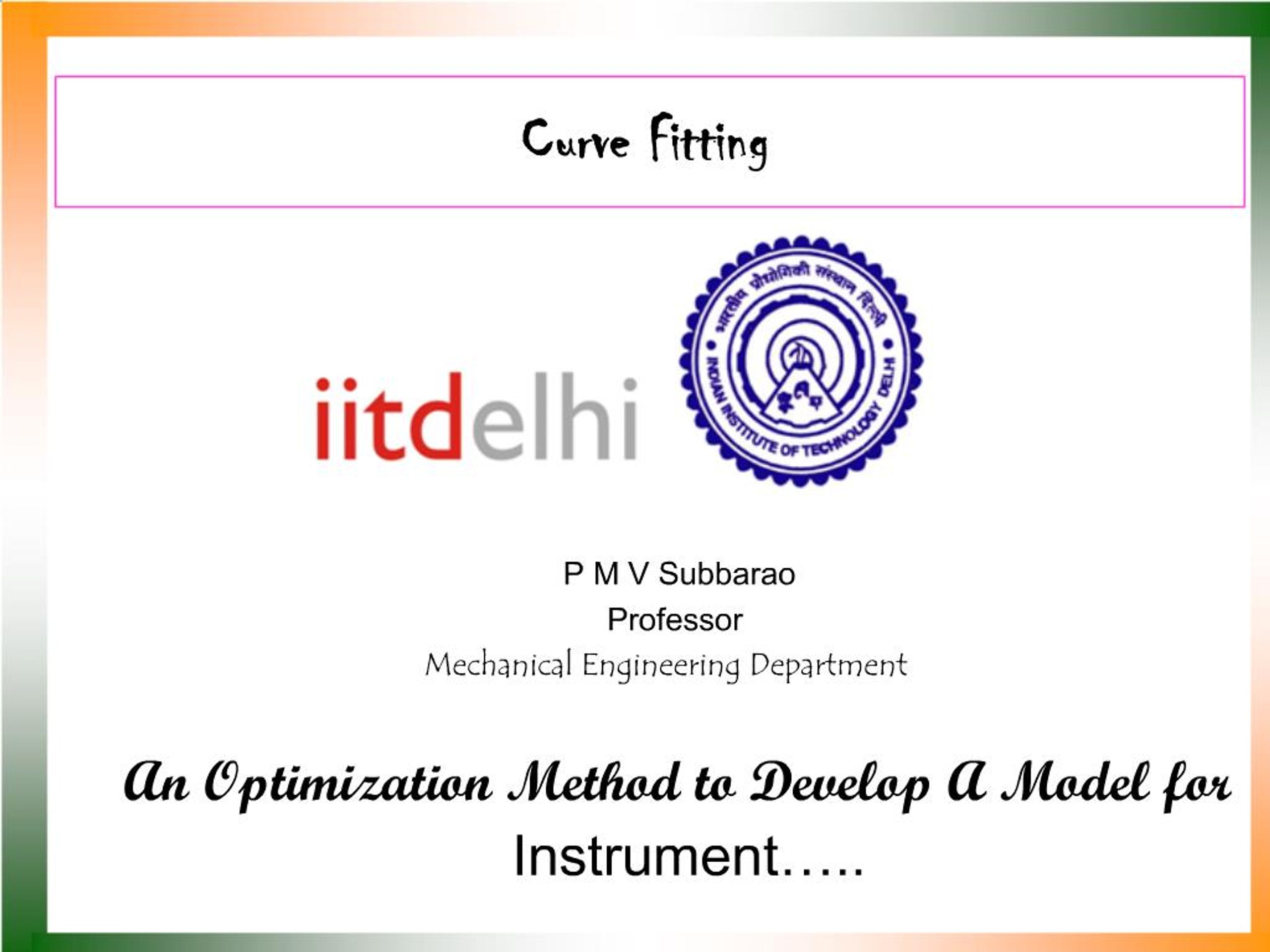 PPT - Curve Fitting PowerPoint Presentation, free download - ID:944698