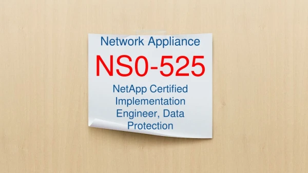 NS0-525 Practice Test Dumps