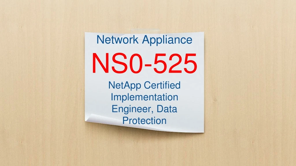 network appliance ns0 525 netapp certified