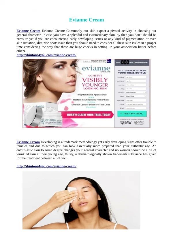 5 Ways To Introduce Evianne Cream