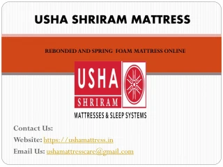 Pocket Spring and Memory Foam Mattress – Usha Shriram - slide 1